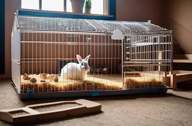 Podstawowe wyposażenie klatki dla królika - lista niezbędnych akcesoriów Podstawowe wyposażenie klatki dla królika - lista niezbędnych akcesoriów